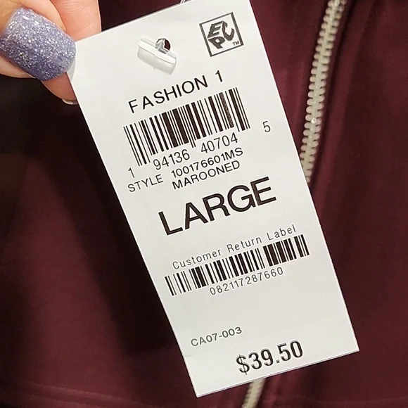 Tank Top Faux Leather Adjustable Spaghetti Straps. Burgundy! - Picture 6 of 8